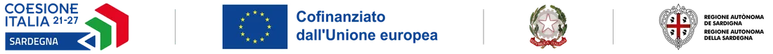 Progetto cofinanziato dall'Unione europea — Coesione Italia 21-27 Sardegna, Repubblica Italiana, Regione Autonoma della Sardegna